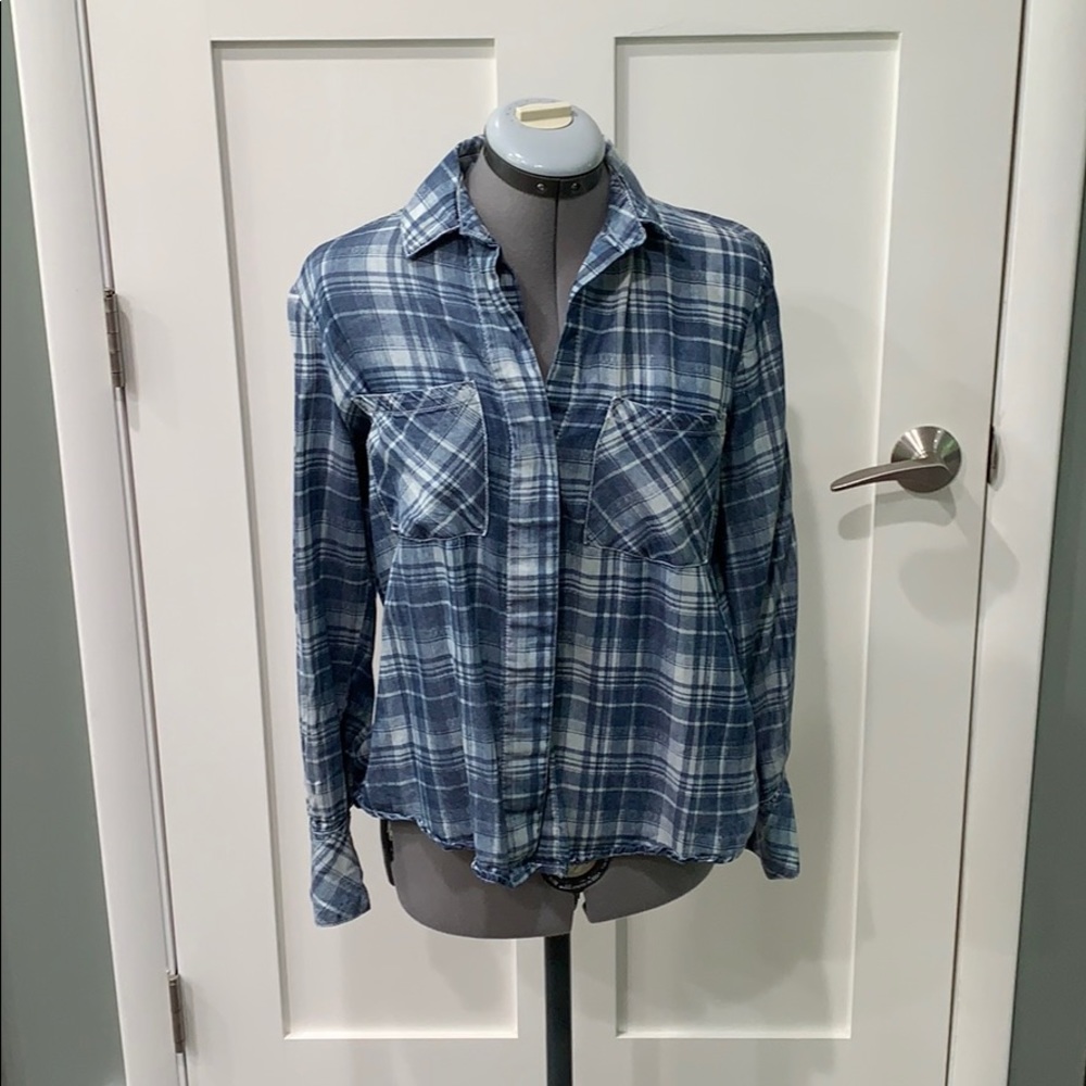 Blue Plaid Button Down